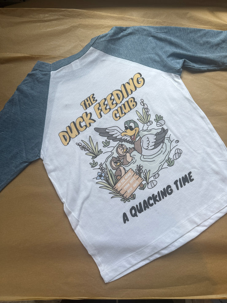 4-5 years Duck feeding club raglan misfit