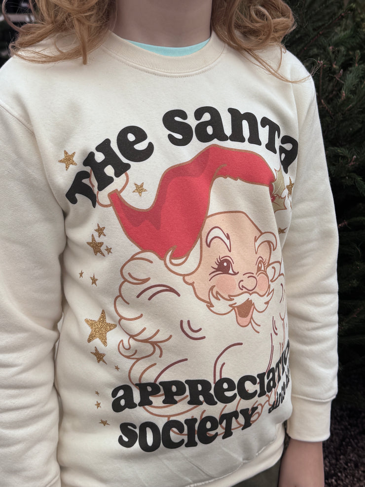 Santa appreciation society Sweatshirt (kids and adults)