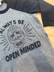6-8 years Always be open minded raglan misfit