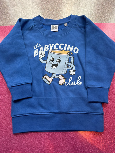 3/4 years babyccino blue sweater no faults