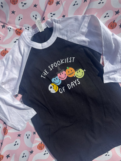 The spookiest of days raglan 6-8 years