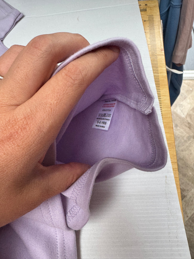 5-6 years free Spirit lilac tee