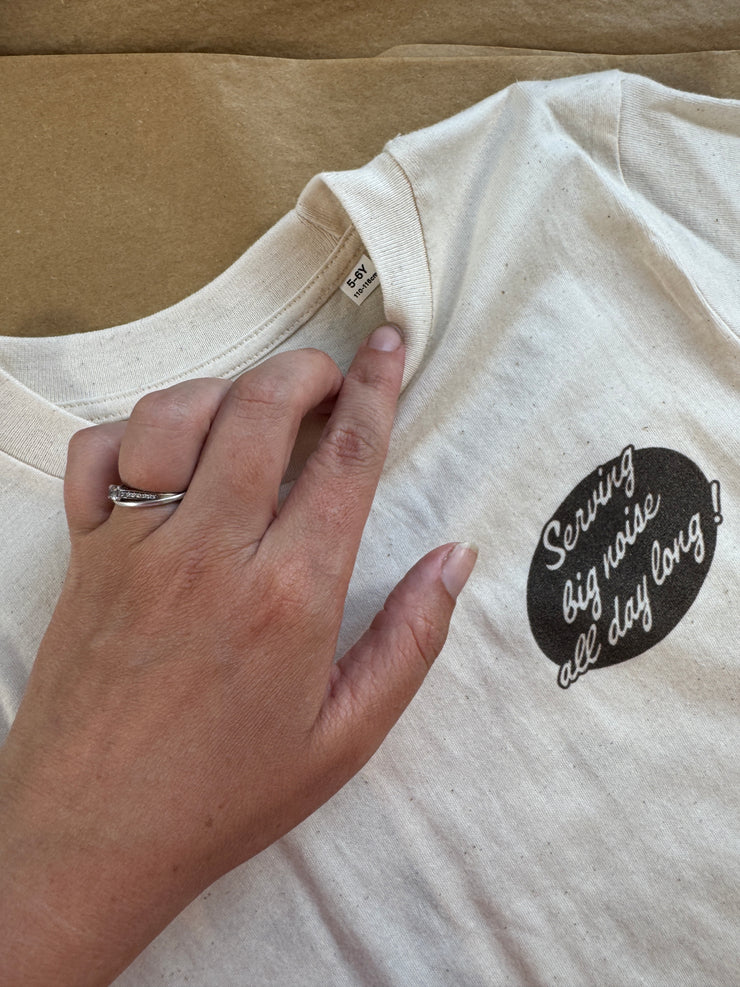 5-6 years Making a racket natural t-shirt