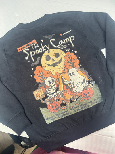 3-4 years Spooky camp black sweatshirt