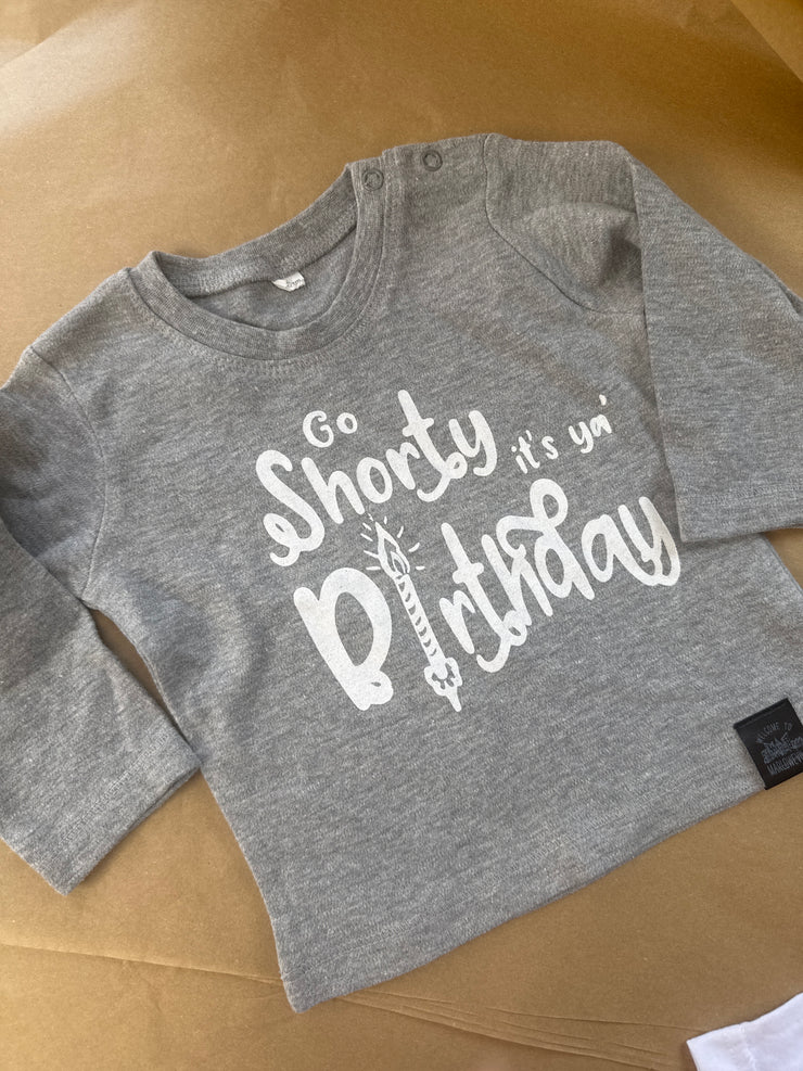 6-12 months Go short grey long sleeve