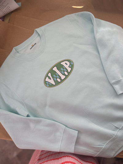 9-11 years Vip Pickle blue sweater misfit