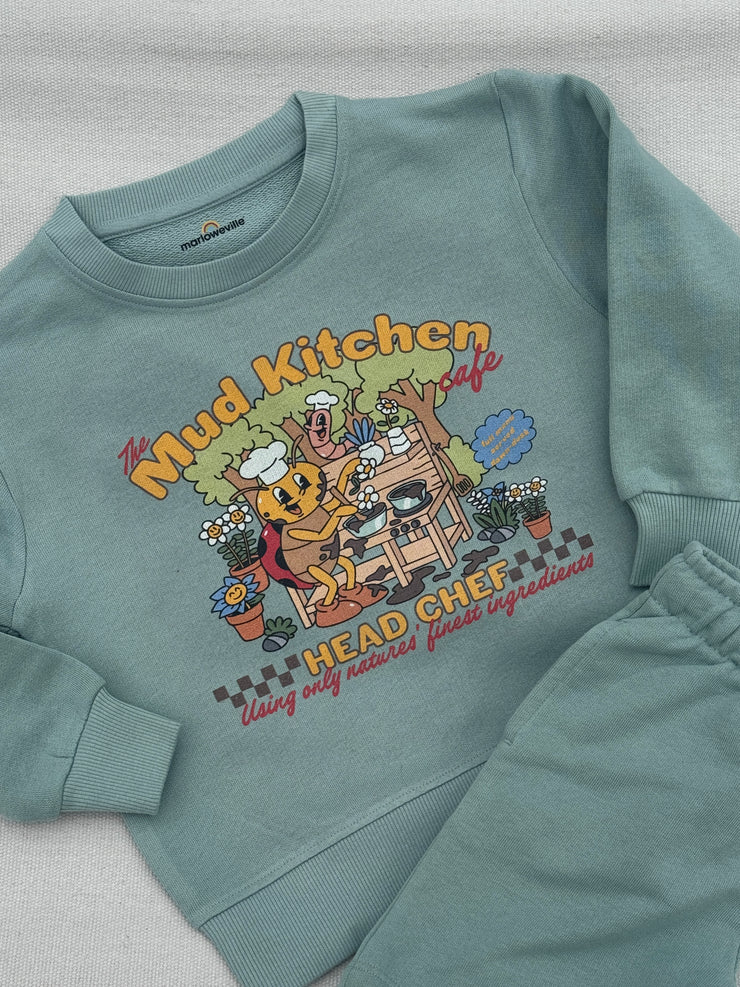 Mud kitchen cafe Kids Sweater & Shorts