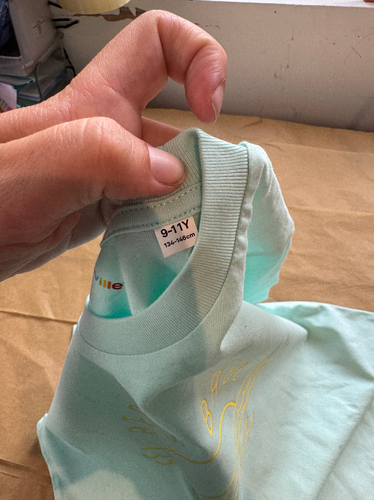 9-11 Beach babe Caribbean blue tee misfit