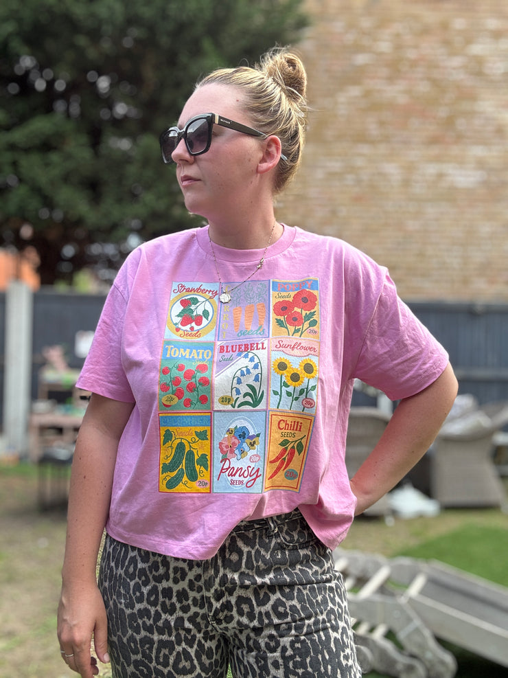 Adults Boxy sow much to love adults organic tee