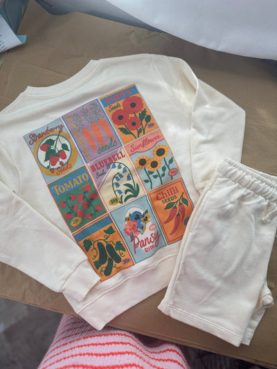 5-6 years Sow much to love sweatshirt and short set