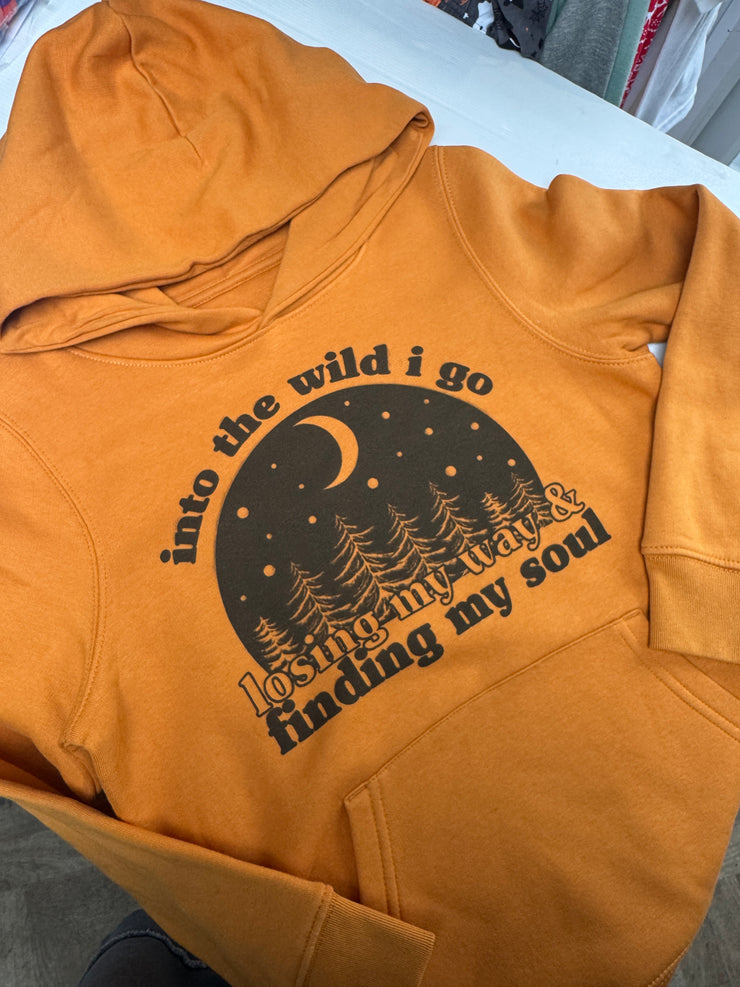 Into the wild 9-11 hoodie Orange