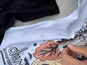 6-8 years spooky camp raglan misfit