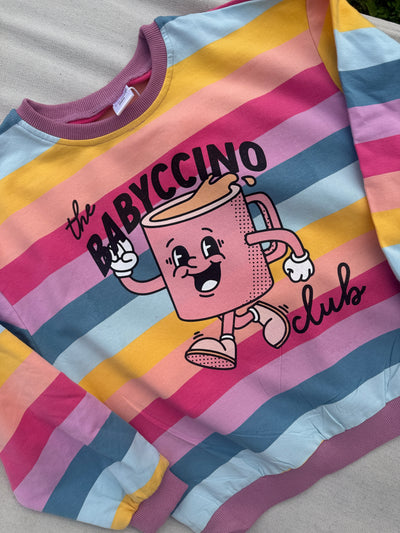 Pastel Rainbow Babyccino Kids Jumper