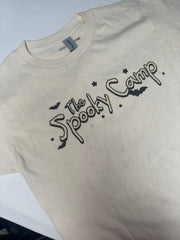 7-8 (oversized) Spooky camp natural tee