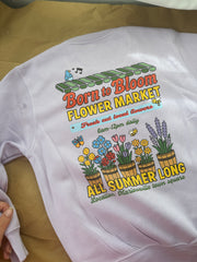 7-8 years lilac Born to bloom flower market sweatshirt