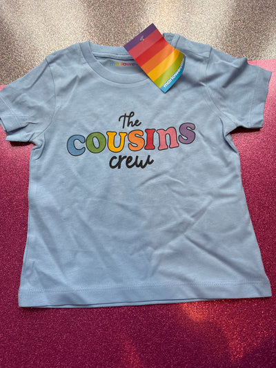 12-18 months cousins crea blue tee- no faults