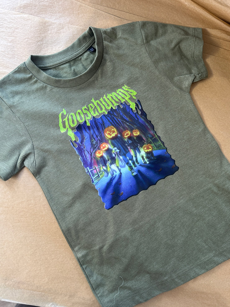 5-6 years goosebumps khaki tee