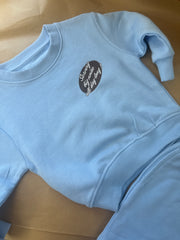 Making a racket sweatshirt and short set