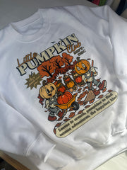 Pumpkin club white sweatshirt 7-8 years
