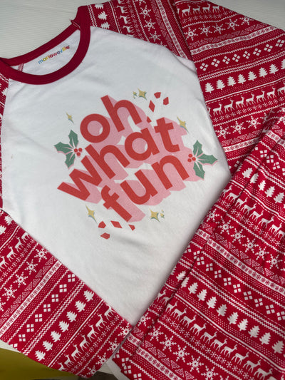 Oh what fun 9-10 years pjs misfit