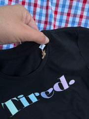 Medium (10-12) tired black tee