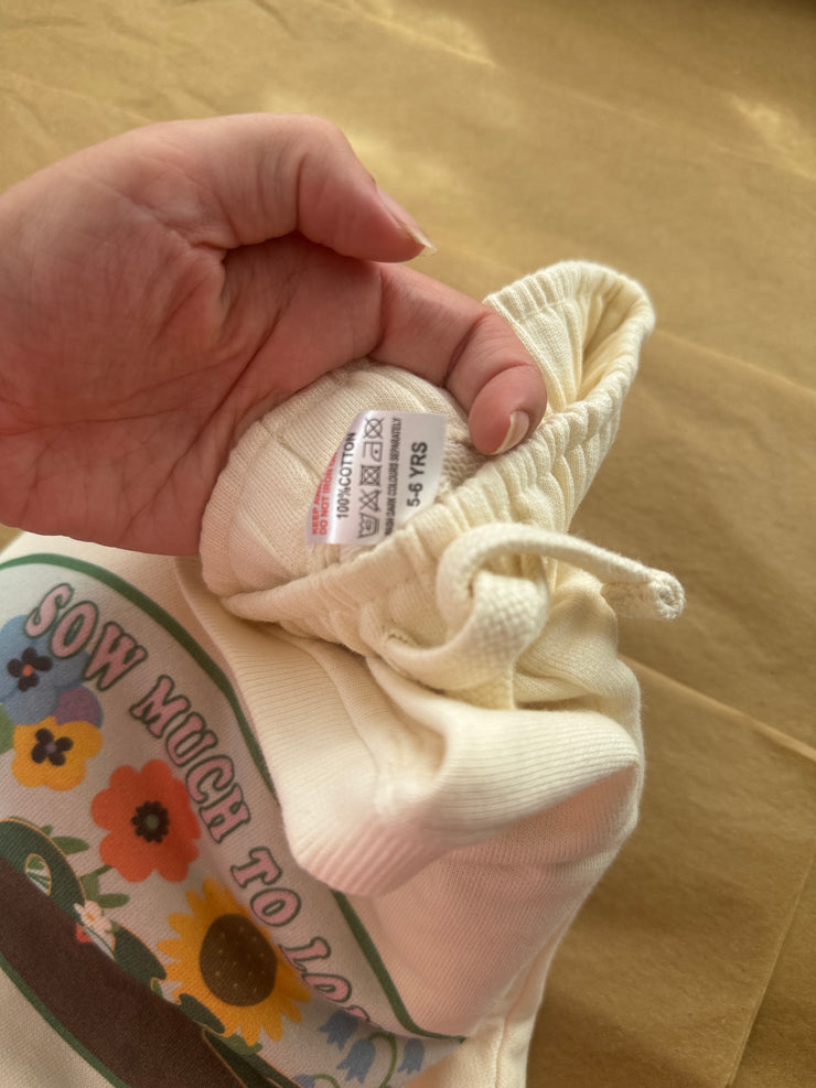 5-6 years Sow much to love sweatshirt and short set