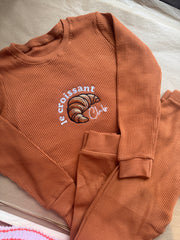 5-6 years crossaint club ribbed set