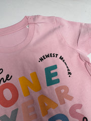 12-18 months One year old club pink misfit