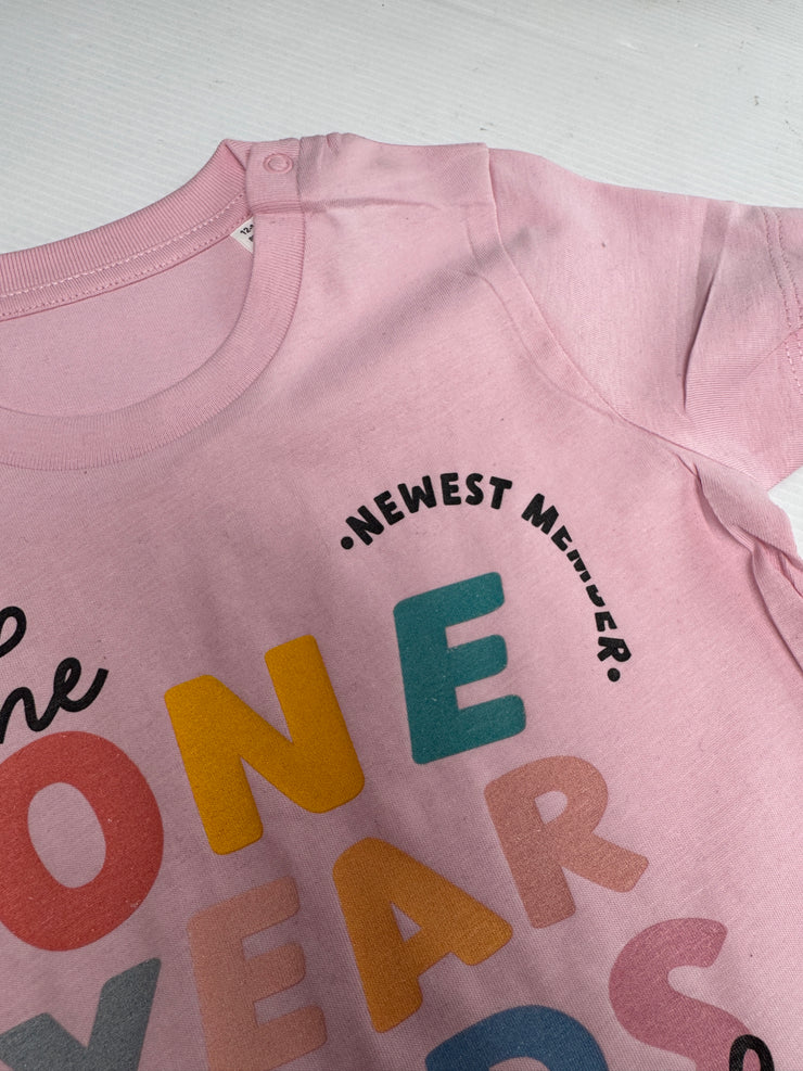 12-18 months One year old club pink misfit