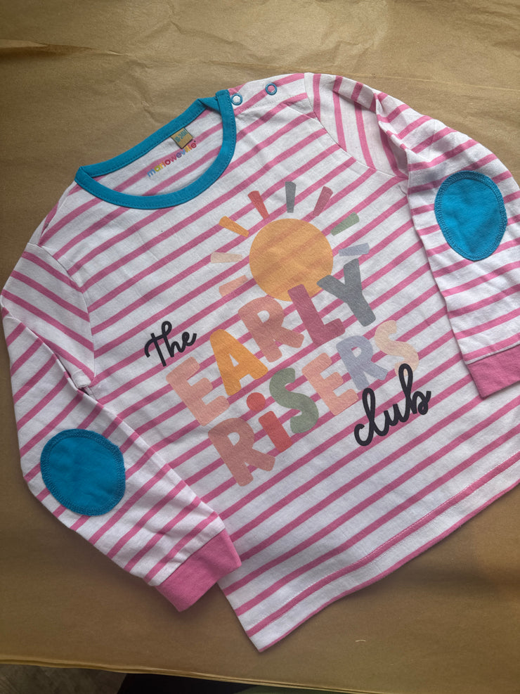 18-24 months Early risers club tee