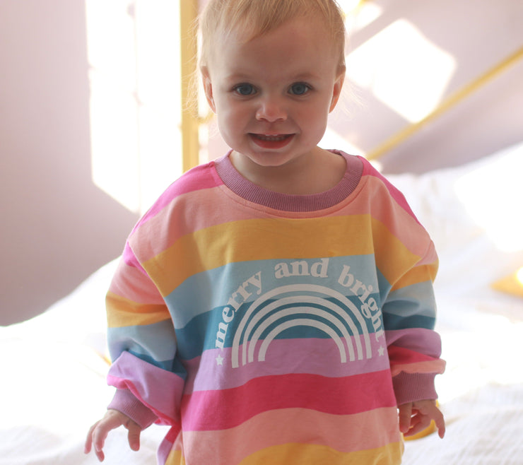 Merry & bright Rainbow Kids Jumper