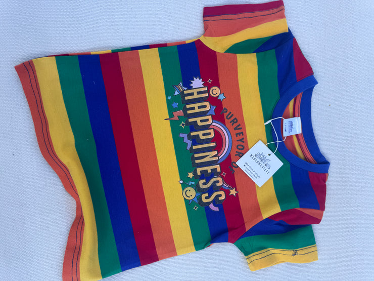 1-2 years MISFIT purveyor of happiness rainbow tee