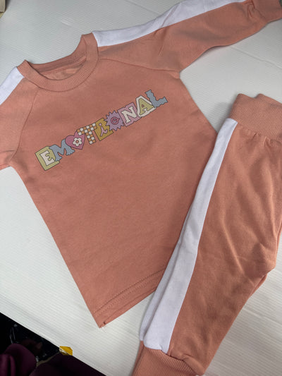 Emotional dusky pink set 6-12 months