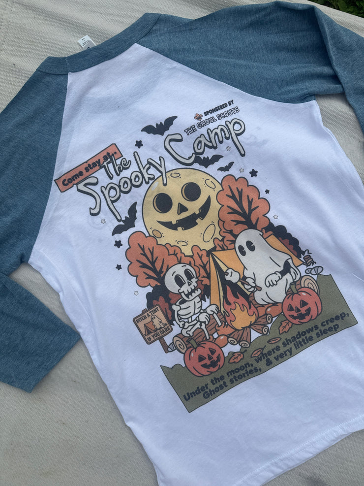 14-16 years raglan spooky camp