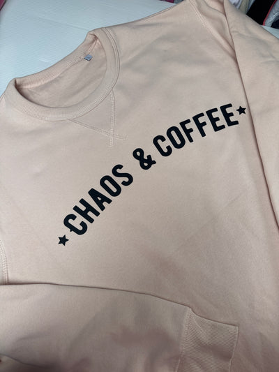 Large (14-16) Light dusky pink sweater chaos & coffee