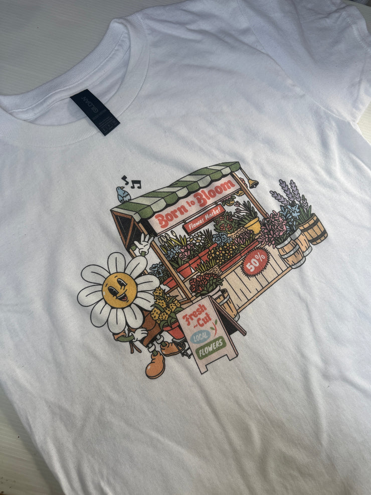 Bloom to bloom 7-8 years (oversized) white tee