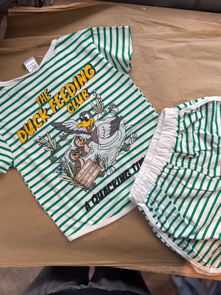 3-4 years Duck feeding club green set