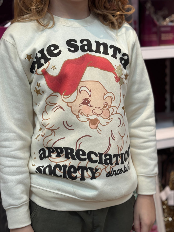Santa appreciation society Sweatshirt (kids and adults)