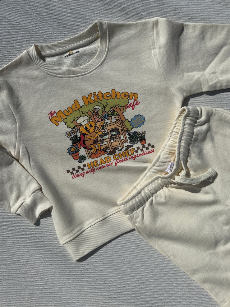 Mud kitchen cafe Kids Sweater & Shorts