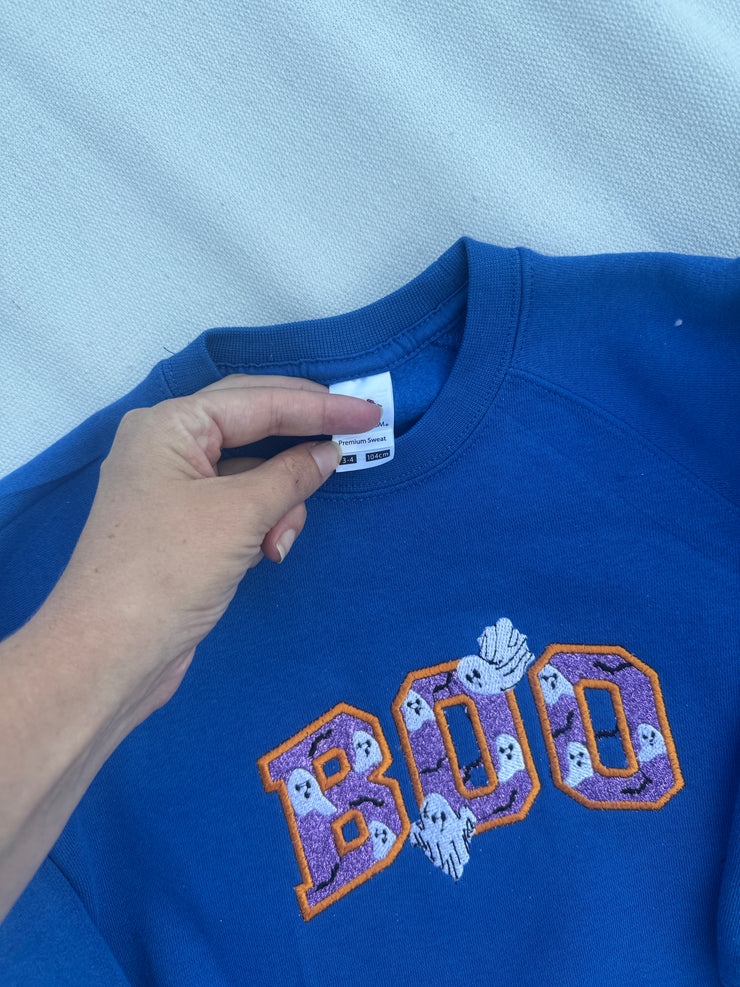 3-4 years boo blue sweatshirt