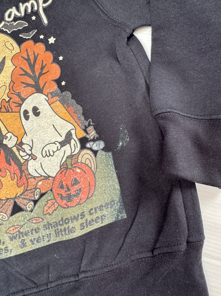3-4 years Spooky camp black sweatshirt