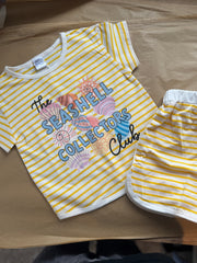 3-4 years seashell collectors club yellow set