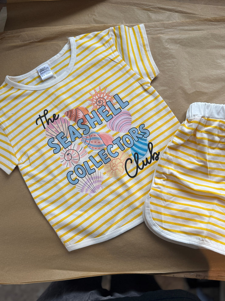 3-4 years seashell collectors club yellow set