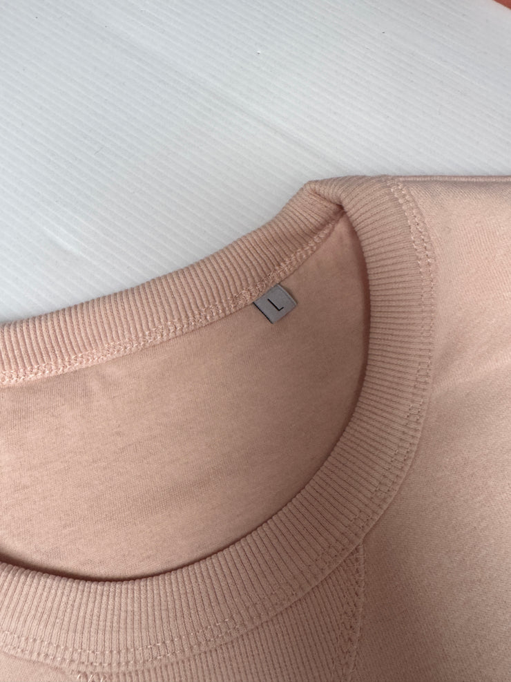Large (14-16) Light dusky pink sweater chaos & coffee
