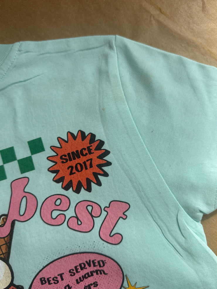 5-6 years Sundae best Caribbean blue misfit tee