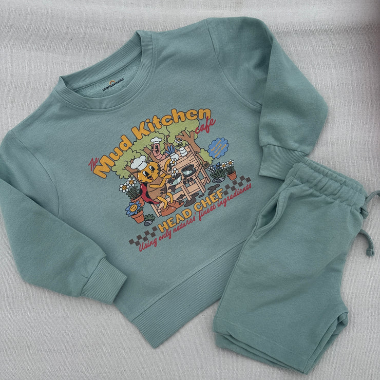 Mud kitchen cafe Kids Sweater & Shorts