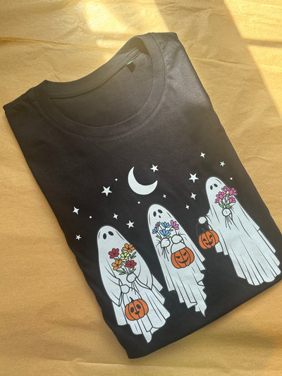 2xL ghost Halloween black tee
