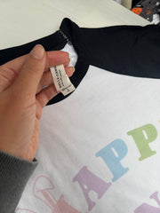 6-8 years Happy bunny raglan