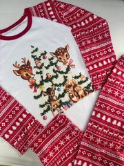 4-5 years vintage deer pjs