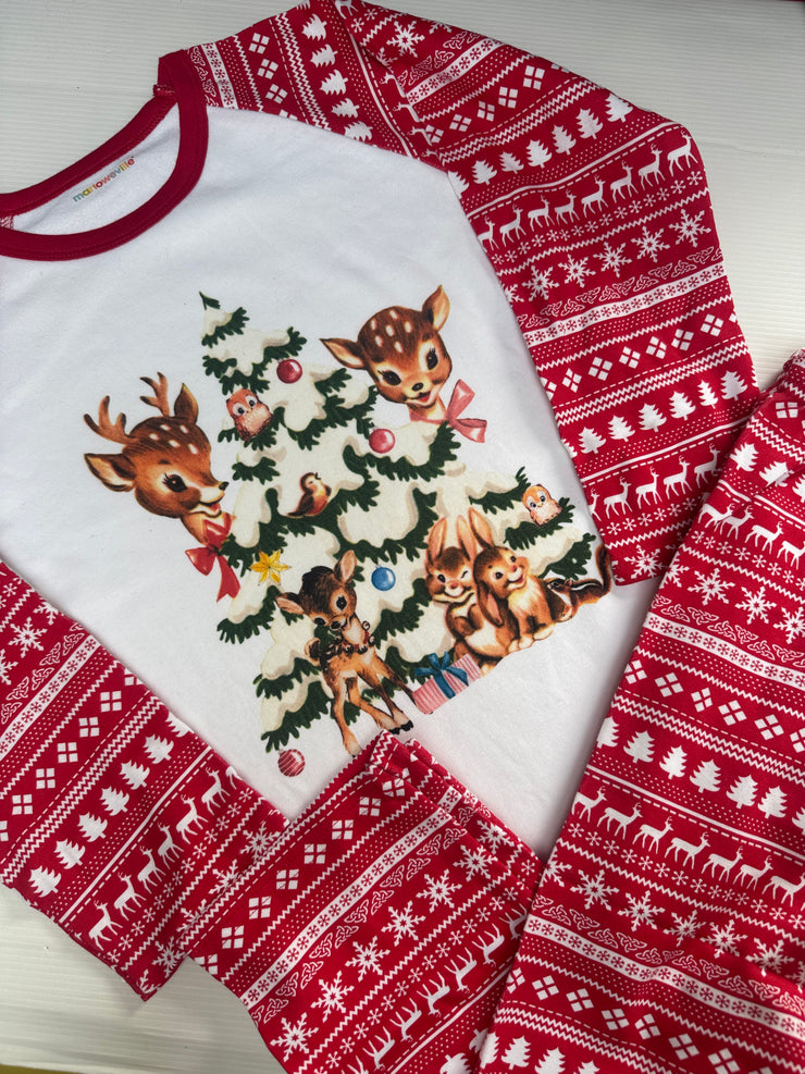 4-5 years vintage deer pjs